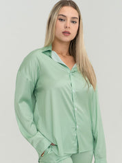 Hazel  Satin Shirt